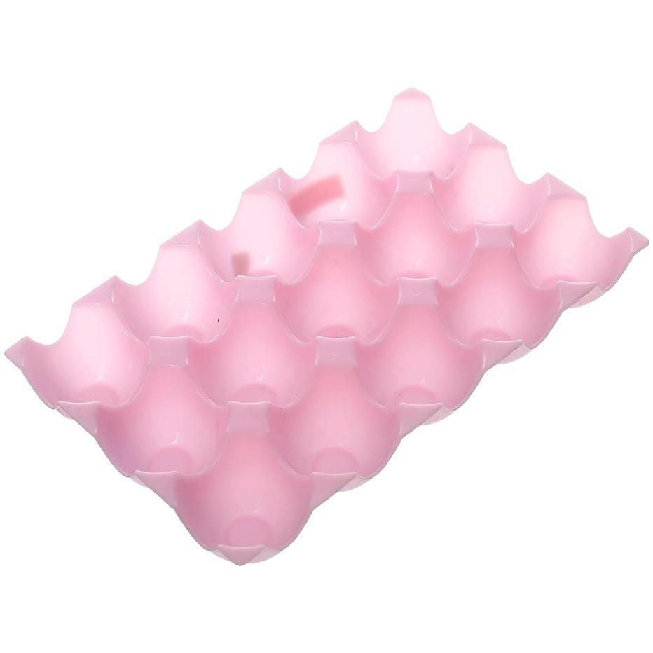 Portable Plastic Egg Box With Handle 15 Section Folding Egg Tray Storage Holder